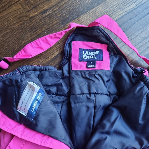 Lands End Squall waterproof snow bibs, size 5 - Picture 5 of 7